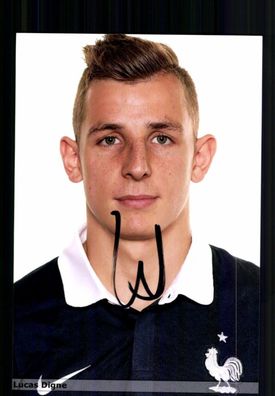 Lucas Digne Nationalspieler Frankreich Foto Original Signiert + A 233010