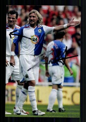 Ryan Nelsen Blackburn Rovers Foto Original Signiert + A 233074