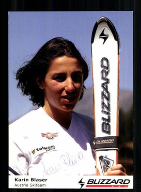 Karin Blaser Autogrammkarte Original Signiert Ski Alpine + A 232249