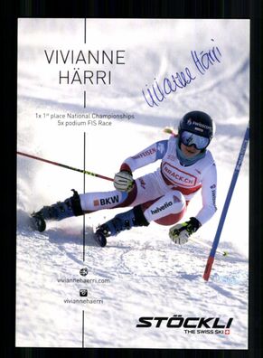 Vivianne Härri Autogrammkarte Original Signiert Ski Alpine + A 232267