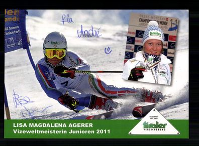Lisa Magdalena Agerer Autogrammkarte Original Signiert Ski Alpine + A 232314