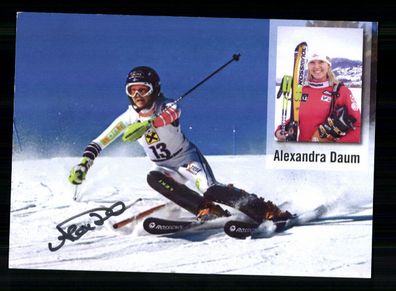 Alexandra Daum Autogrammkarte Original Signiert Ski Alpine + A 232340