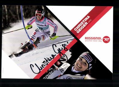 Christina Geiger Autogrammkarte Original Signiert Ski Alpine + A 232414
