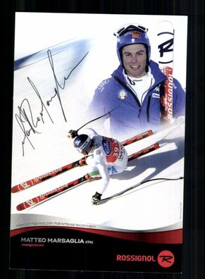 Matteo Marsaglia Autogrammkarte Original Signiert Ski Alpine + A 232235