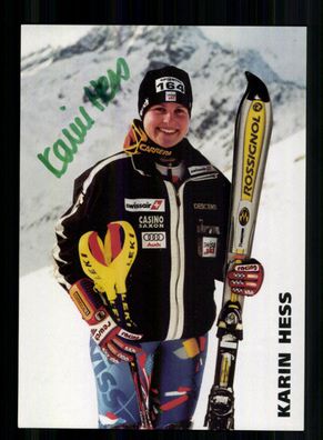 Karin Hess Autogrammkarte Original Signiert Ski Alpine + A 232256