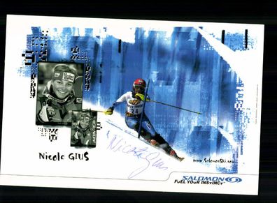 Nicole Gius Autogrammkarte Original Signiert Ski Alpine + A 232304