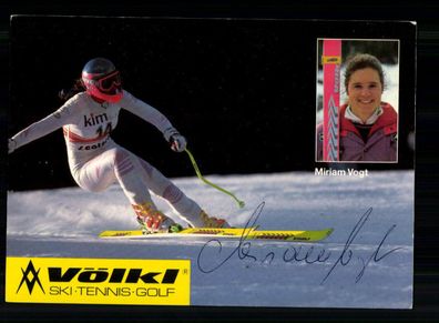 Miriam Vogt Autogrammkarte Original Signiert Ski Alpine + A 232395