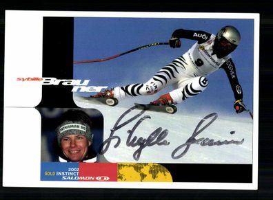 Sybille Brauner Autogrammkarte Original Signiert Ski Alpine + A 232425