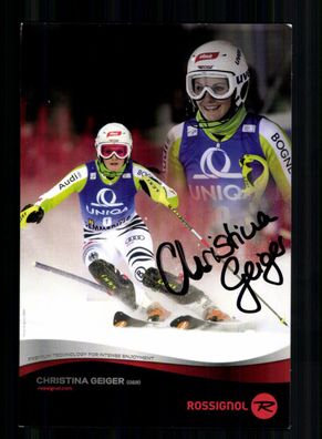 Christina Geiger Autogrammkarte Original Signiert Ski Alpine + A 232302