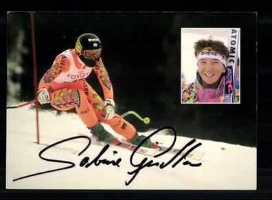 Sabine Ginther Autogrammkarte Original Signiert Ski Alpine + A 232376