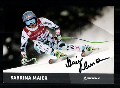 Sabrina Maier Autogrammkarte Original Signiert Ski Alpine + A 232398