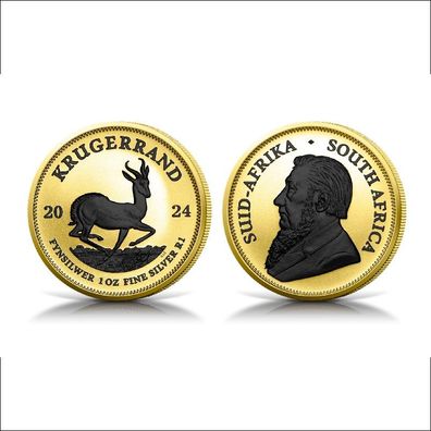 Silbermünze 1 oz Krügerrand Gold Black Platinum 2024 999 Südafrika