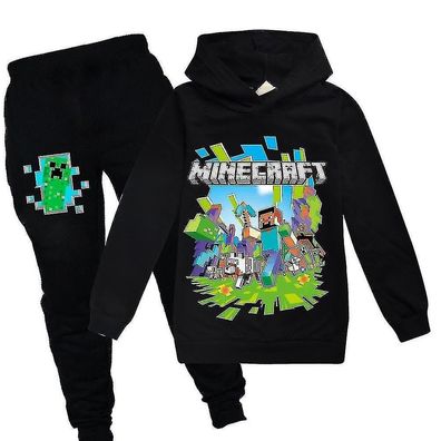 Minecraft-Trainingsanzug-Set für Kinder, Pullover, Kapuzenpullover NEU