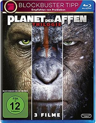 Planet der Affen: Trilogie (BR) 3Disc Min: / DD5.1/ WS - Fox 8452299DE - (Blu-ray Vi