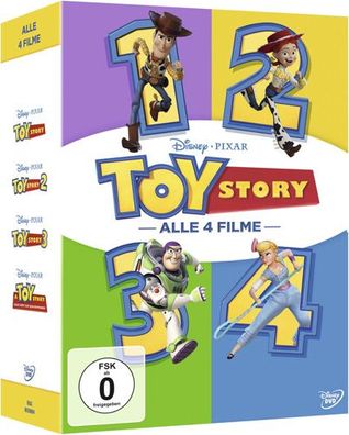 Toy Story 1-4 BOX (DVD) 4Disc Set Min: 361/ DD5.1/ WS - Disney - (DVD Video / ANIMAT