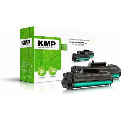 2 KMP H-T154D schwarz Toner ersetzen HP 85A; Canon 725(CE285AD; 3484B002)