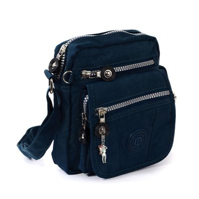 Bag Street Nylon Tasche Damenhandtasche Herren Umhängetasche navy blau OTJ215B