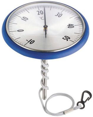 Thermometer Boje Edelstahl Blau