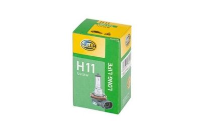 HELLA 8GH 223 498-351 Glühlampe - H11 - Long Life up to 3x longer lifetime - 12V - 55