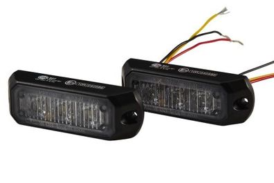 HELLA 2XD 014 561-801 LED-Blitz-Kennleuchte - BST - 12/24V - weiß - Anbau/ geschraubt