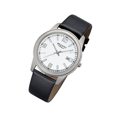 Regent Titan Herren Uhr F-1105 Quarzuhr Armband schwarz URF1105