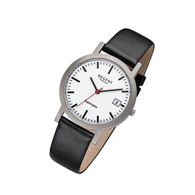 Regent Titan Herren Uhr F-1108 Quarzuhr Armband schwarz URF1108