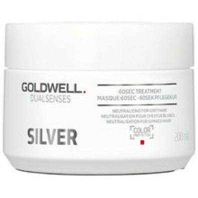 Mask for blonde and gray hair Silver (60sec Treatment) - Volume: 200ml