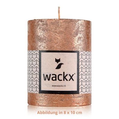 Rustic Cylinderkerze, 5x15cm, Copper 1 St