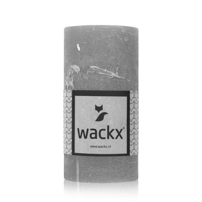 Rustic Cylinderkerze, 6x12 cm, Soft grey 1 St