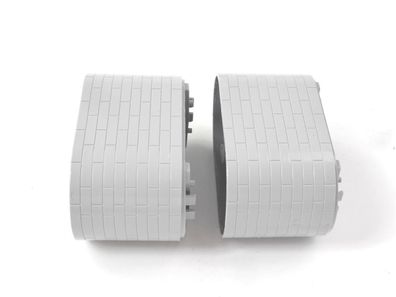 Märklin H0 7253 2x Pfeiler Brückenpfeiler grau / Kunststoff