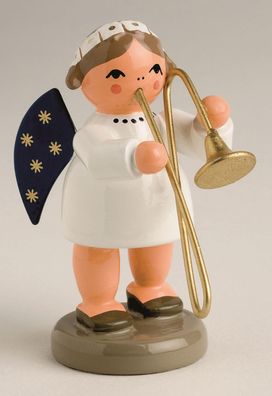 Miniaturfigur Engel mit Posaune BxTxH= 3x4,5x5cm NEU Miniatur Instrumente Figure