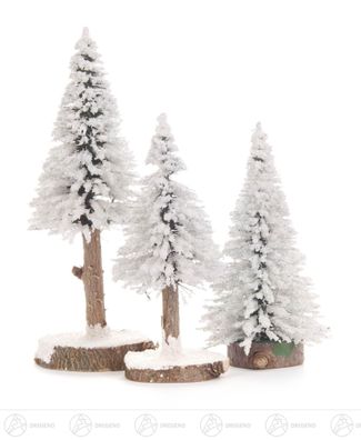 Baum Fichte weiß H=ca 16 cm NEU Erzgebirge Holzbaum Weihnachtsbaum