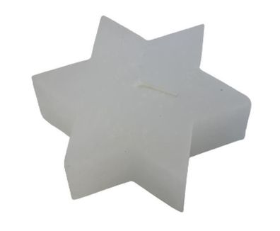 Rustic Star, 9x4 cm, White 1 St