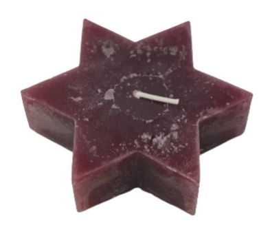 Rustic Star, 13x4 cm, Dark red 1 St