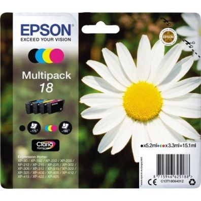 Epson Epson Ink No 18 Epson18 Epson 18 Multipack (C13T18064012)