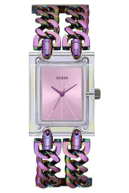 Guess Damenarmbanduhr Mod Heavy Metal Regenbogenfarben GW0669L2