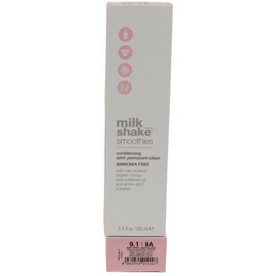 milk shake smoothies Semi Permanent Colour 100ml - 9.1 Ash Very Light Blond