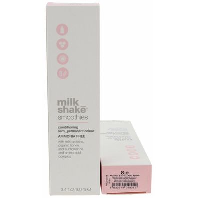 milk shake smoothie Conditioning Semi-Perm Hair Color 8. e, 100ml