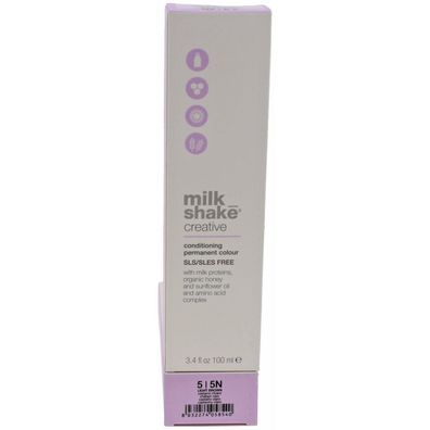 milk shake Creative Conditioning Permanent Colour 5 Natural light brown 100ml