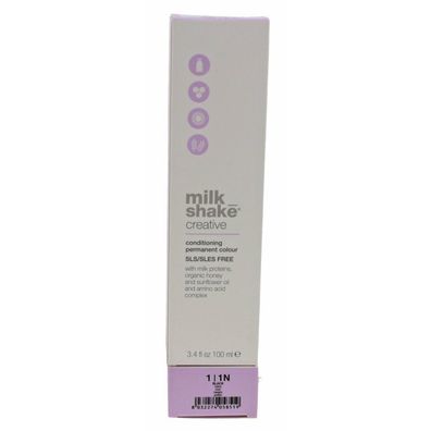 milk shake Creative Conditioning Permanent Colour 1 Natural black 100ml