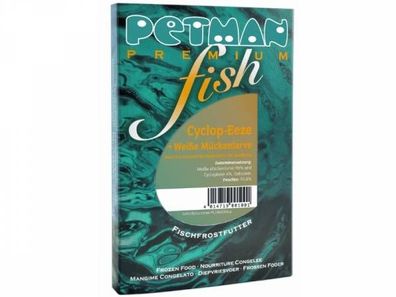 Petman fish Cyclop-Eeze & Weiße Mückenlarve Fischfutter 100 g (Inhalt Paket: 15 Stück