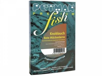 Petman fish Knoblauch Rote Mückenlarve Fischfutter tiefgekühlt 100 g (Inhalt Paket: 1