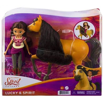 Dreamworks Spirit Puppe und Pferd mit Sound, 31 x 24 x 6,5 cm