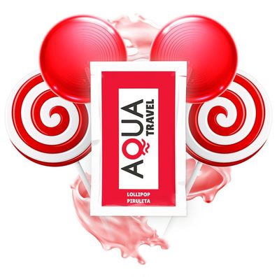 AQUA TRAVEL Lollipop Flavour Waterbased Lubricant - 6ml