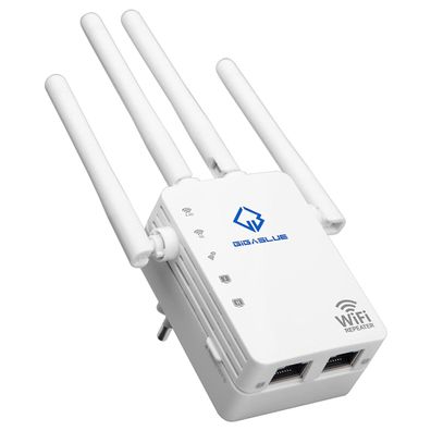 GigaBlue Ultra 1200Mbps 2.4 & 5 GHz Dual Band AC1200 WLAN Repeater mit 4x 3dBi ...
