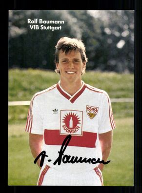 Rolf Baumann Autogrammkarte VfB Stuttgart 1987-88 1. Karte Original Signiert