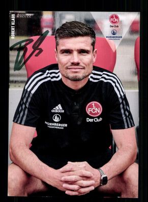 Robert Klauß Autogrammkarte 1 FC Nürnberg 2021-22 Original Signiert
