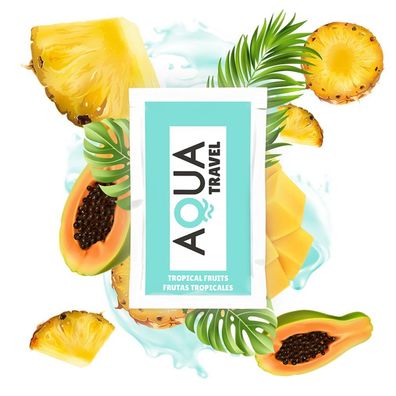 AQUA TRAVEL Tropical FRUITS Flavour Waterbased Lubricant - 6ml
