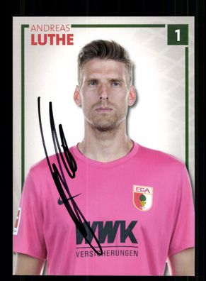Andreas Luthe Autogrammkarte FC Augsburg 2017-18 Original Signiert