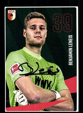 Benjamin Leneis Autogrammkarte FC Augsburg 2020-21 Original Signiert